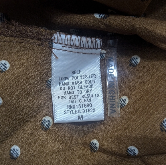 Storia Ruffle Layer Mini Dress in Rust- Size M - Picture 5 of 8